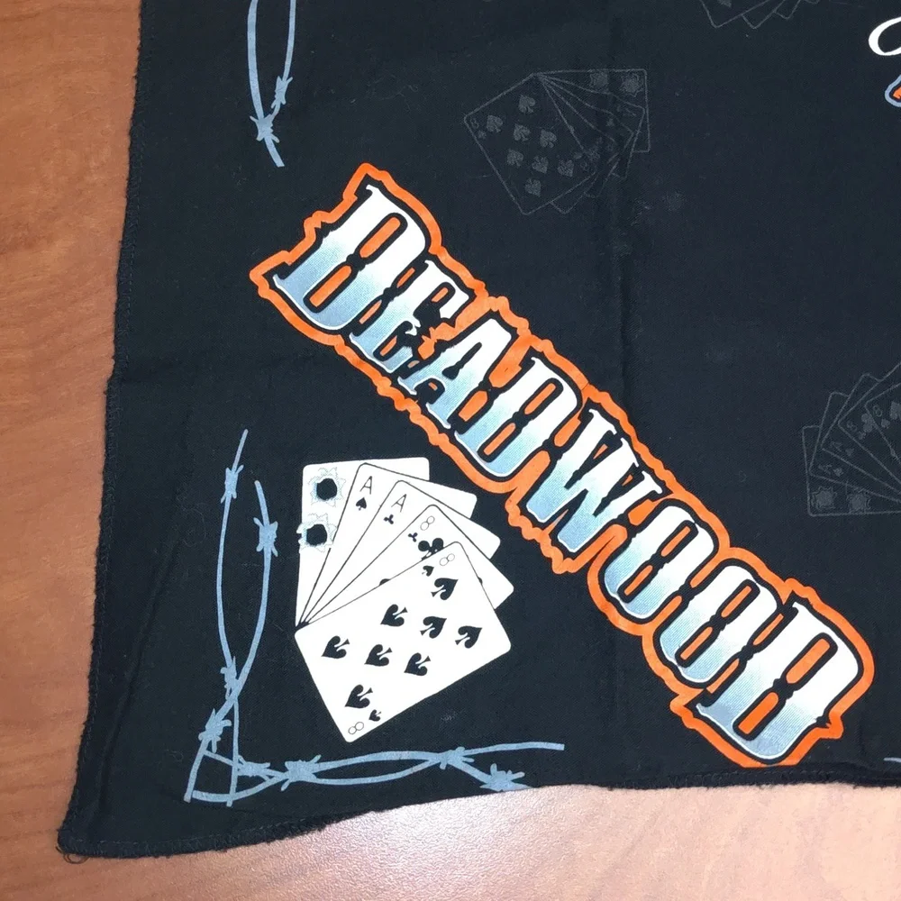 Deadwood South Dakota Harley Davidson Motorcycle Biker Bandana Handkerchief